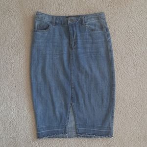 Who What Wear denim jean skirt